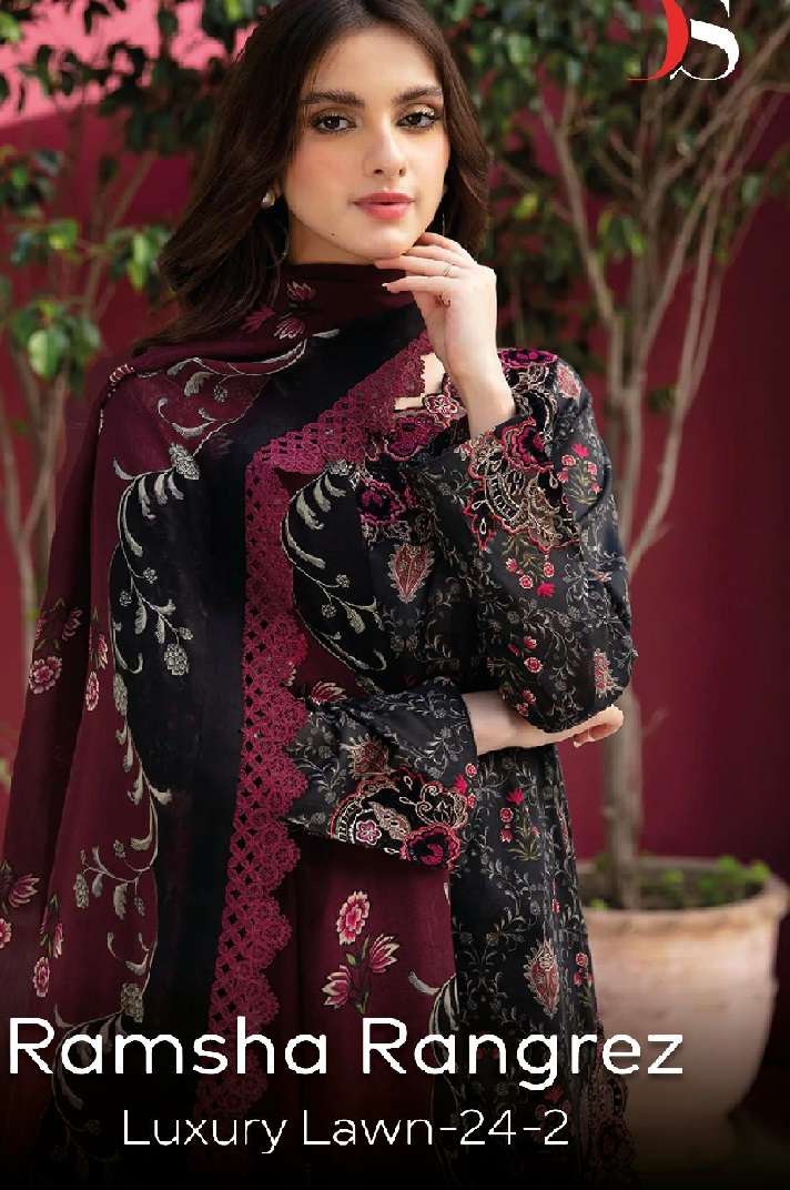 RAMSHA RUNGREZ 24-2 luxury lawn Open Pic by DEEPSY 